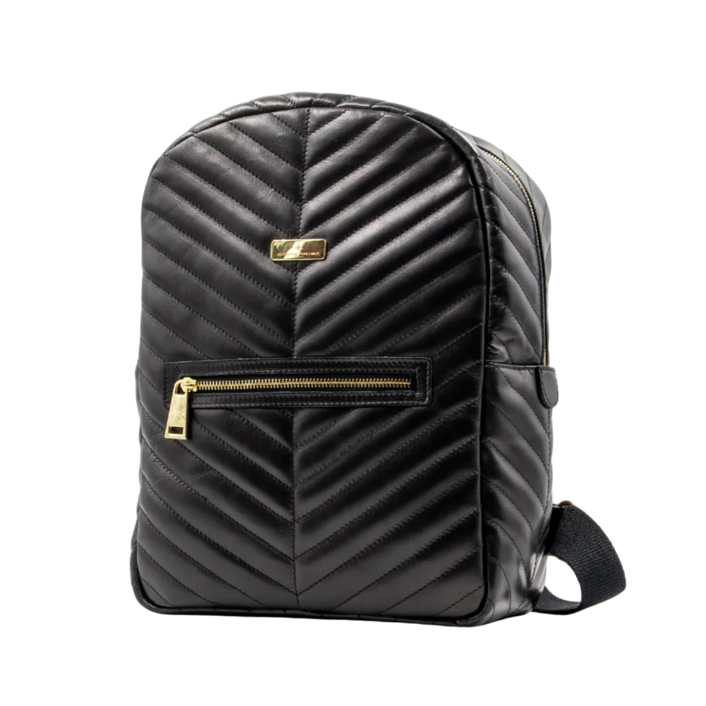 Zaino Flora Max - Zaino in Vera Pelle Trapuntata Nera