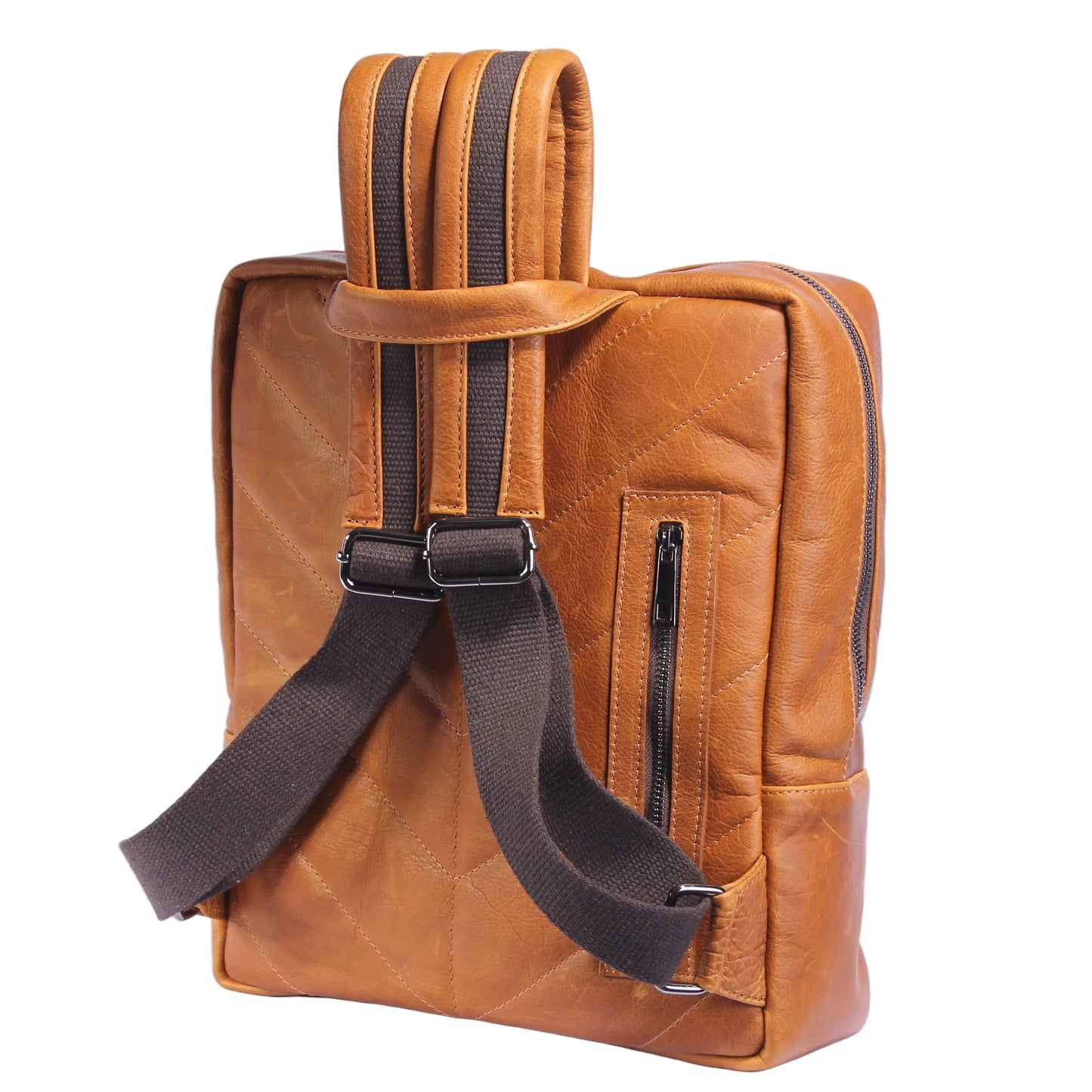 Fedex Vertical 13" - Zaino in Cuoio Artigianale Made in Italy