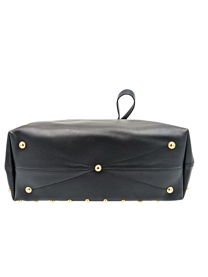 Domy Nero Martellato – Borsa Artigianale in Pelle di Vitello