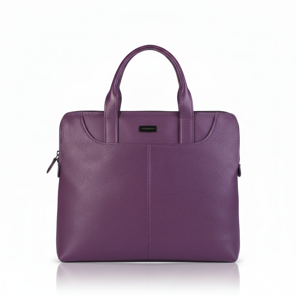 Metropolitan - Borsa Business in Pelle Viola Unisex