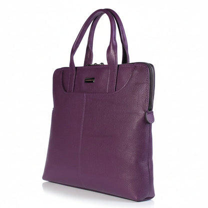 Metropolitan - Borsa Business in Pelle Viola Unisex
