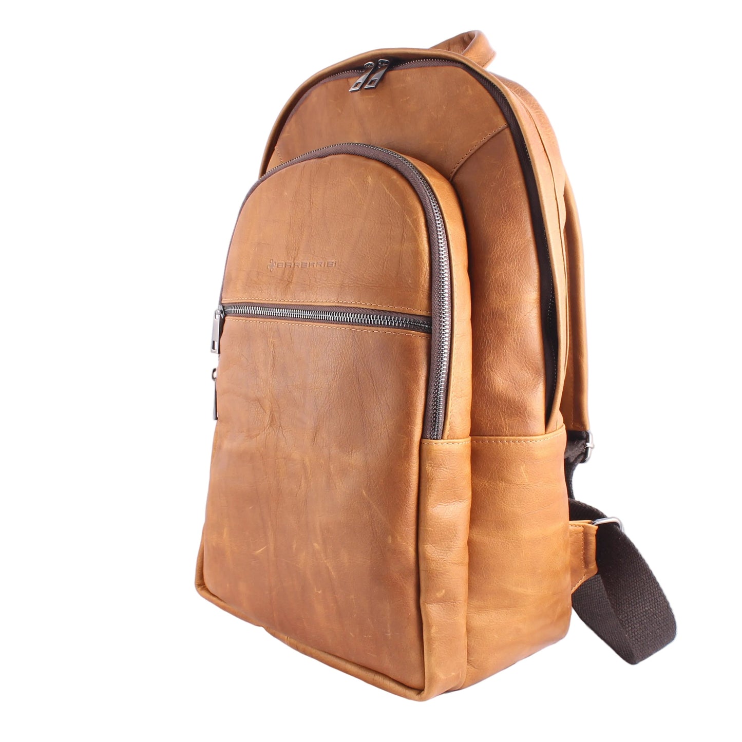 Mirko – Zaino in Vera Pelle Artigianale Made in Italy | Zaino in Cuoio con Scomparto Laptop 15”