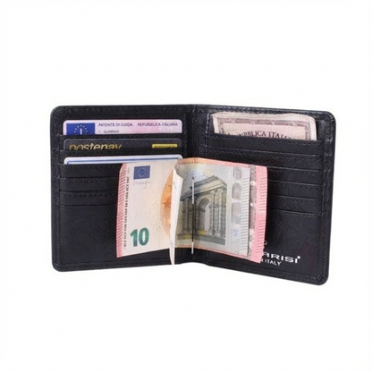 Portafoglio Igor da Uomo in Vitello Lucido - 11 Tasche Carte