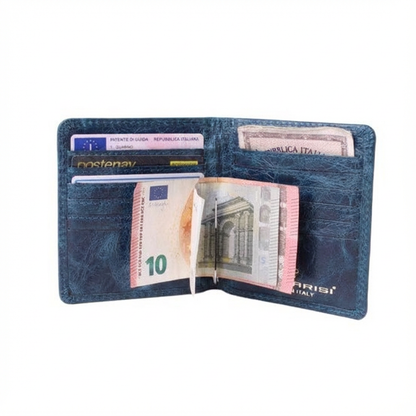 Portafoglio Igor da Uomo in Vitello Lucido - 11 Tasche Carte