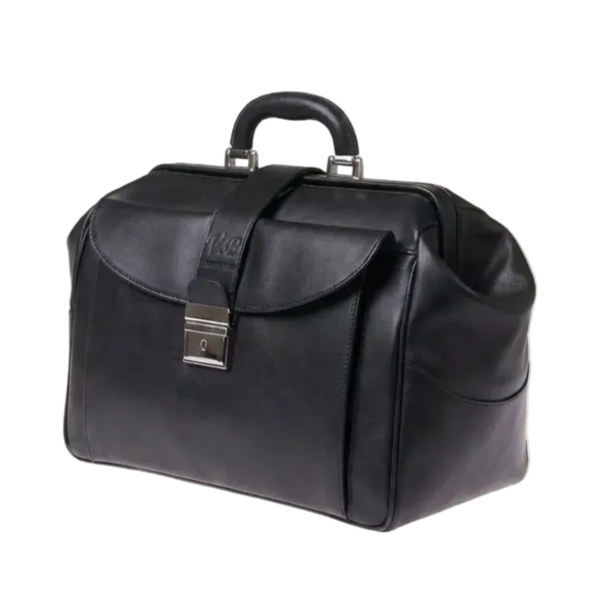 Borsa da Medico in Pelle di Vitello Pieno Fiore