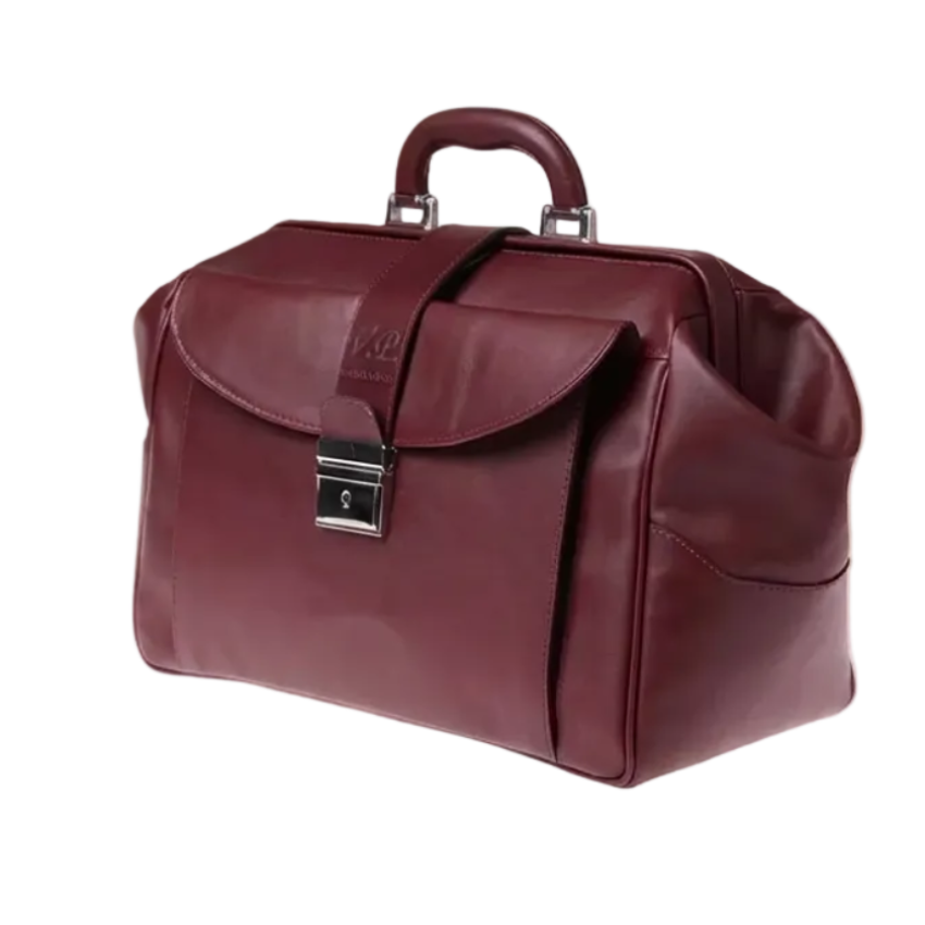 Borsa da Medico in Pelle di Vitello Pieno Fiore