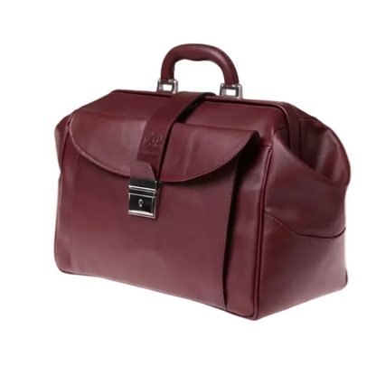 Borsa da Medico in Pelle di Vitello Pieno Fiore