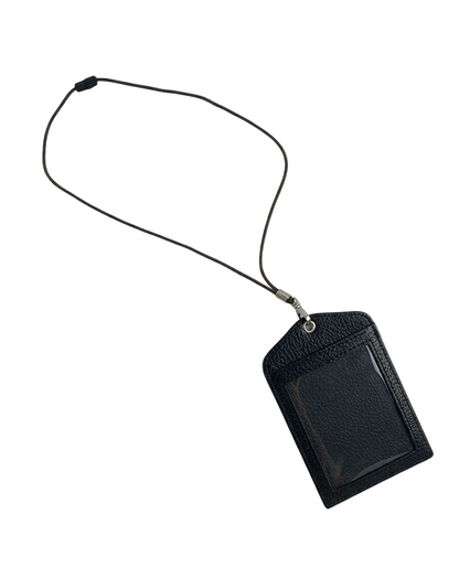 Porta badge per guida unica faccia 10x7,5 cm mod. Lety vera pelle