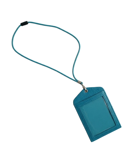 Porta badge per guida unica faccia 10x7,5 cm mod. Lety vera pelle