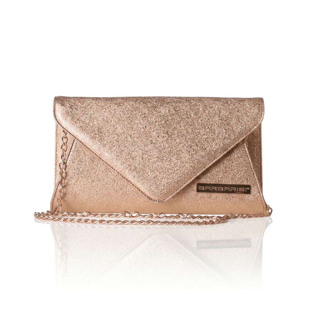 Pochette Donna in Vera Pelle Victoria – Glitter