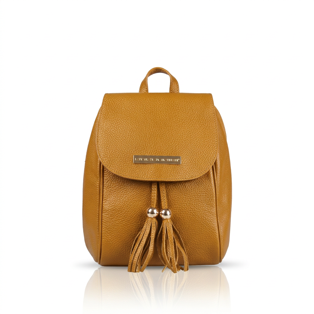 Kona | Zainetto da donna in vera pelle con nappine