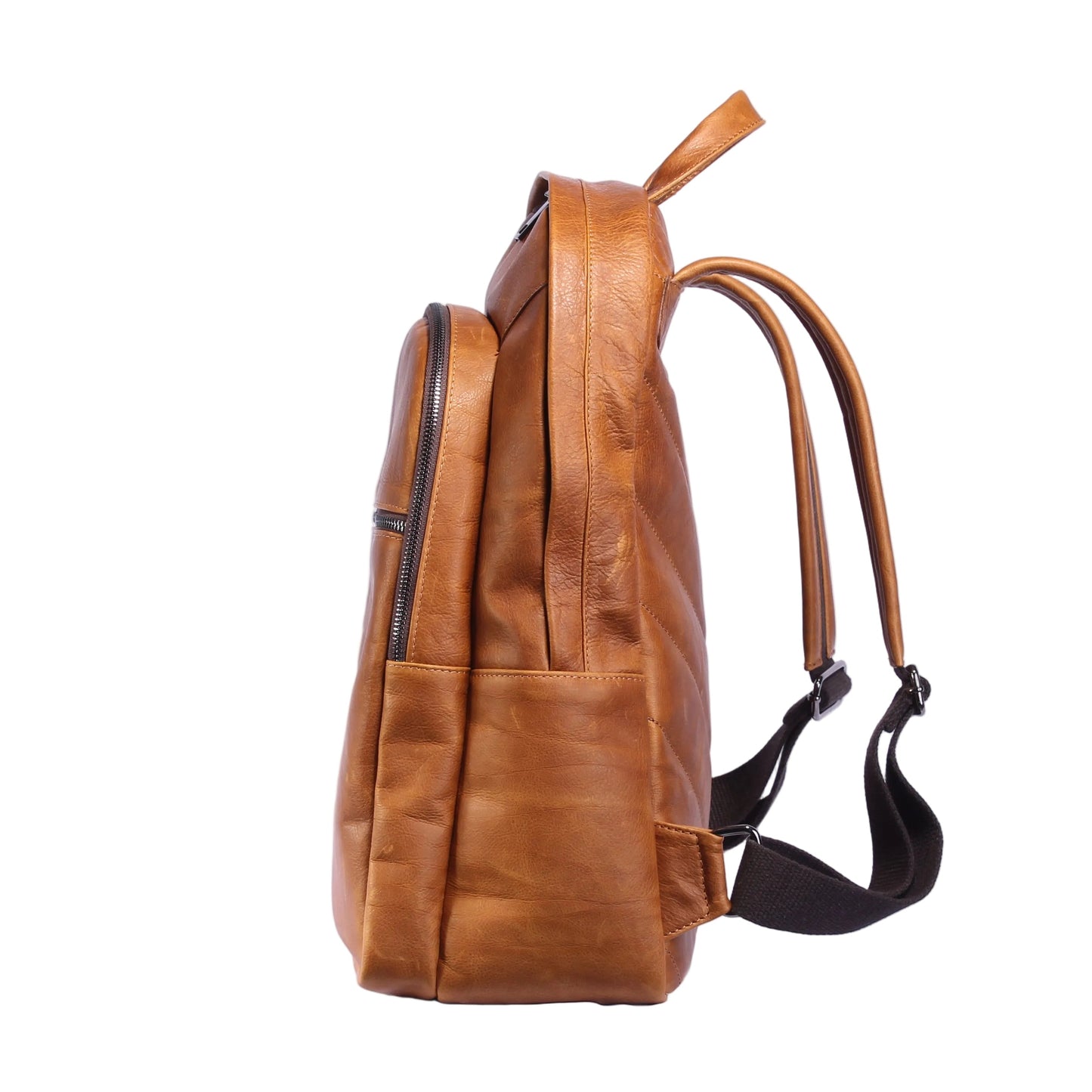 Mirko – Zaino in Vera Pelle Artigianale Made in Italy | Zaino in Cuoio con Scomparto Laptop 15”