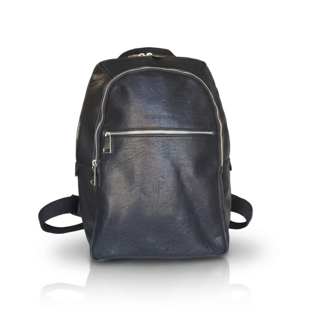 zaino in pelle  nero 40x30x20 cm