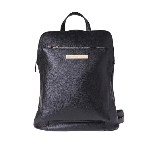 Zaino Arianna - Pelle di Vitello Nero Cervo