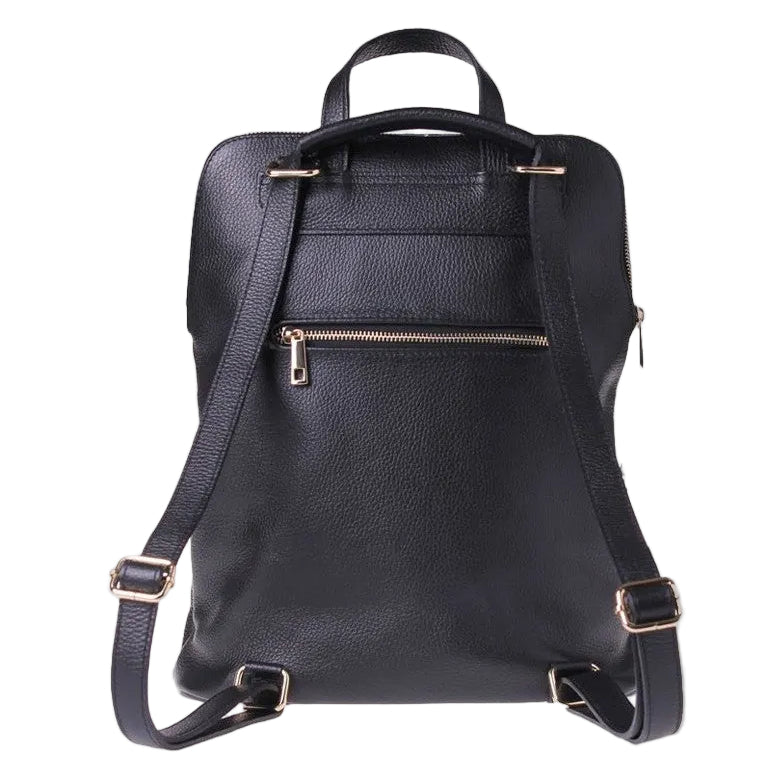 Zaino Arianna - Pelle di Vitello Nero Cervo