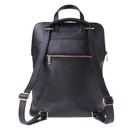 Zaino Arianna - Pelle di Vitello Nero Cervo