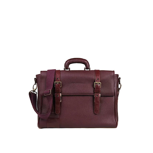 Adriano - Borsa 24 ore in pelle di vitello pieno fiore