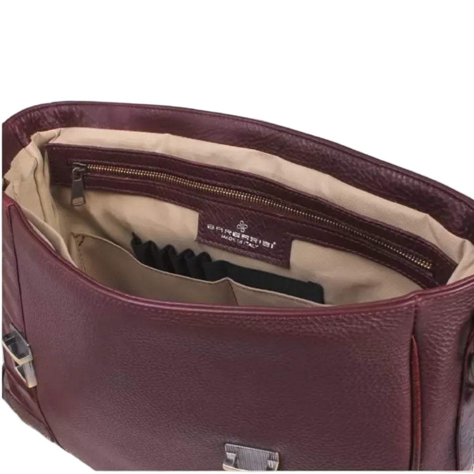Adriano - Borsa 24 ore in pelle di vitello pieno fiore