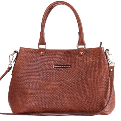 Borsa Sofia - Borsa a Mano in Vera Pelle Intrecciata