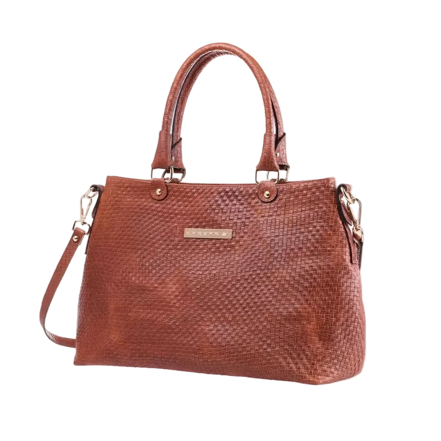 Borsa Sofia - Borsa a Mano in Vera Pelle Intrecciata