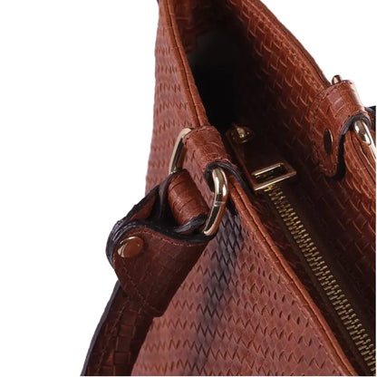 Borsa Sofia - Borsa a Mano in Vera Pelle Intrecciata