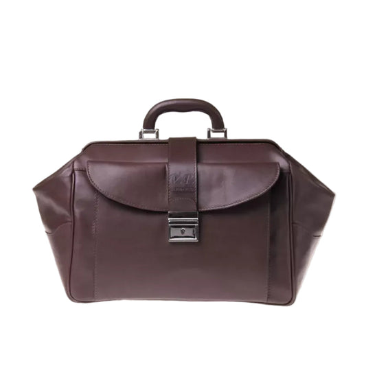 Borsa da Medico in Pelle di Vitello Pieno Fiore