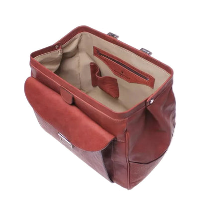 Borsa da Medico in Pelle di Vitello Pieno Fiore