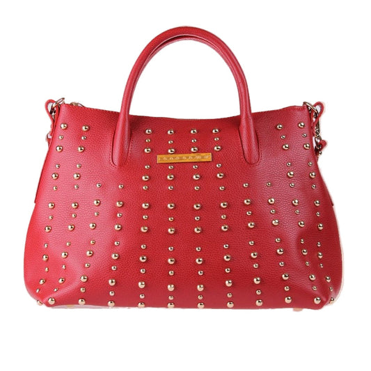 Domy Rosso Martellato – Borsa Artigianale in Pelle di Vitello