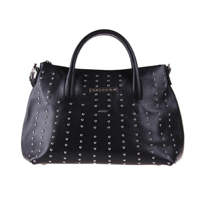 Domy Nero Martellato – Borsa Artigianale in Pelle di Vitello