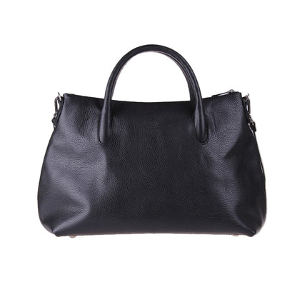 Domy Nero Martellato – Borsa Artigianale in Pelle di Vitello