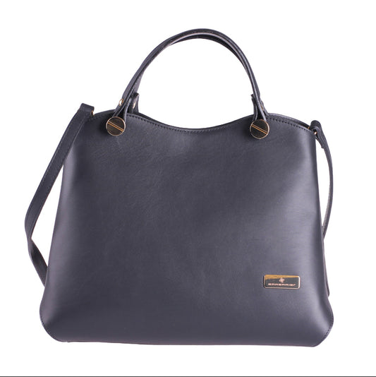 Cetara nero liscio in vera pelle