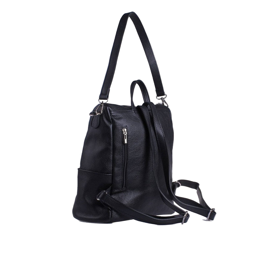 Clizia – Zaino Donna in Vera Pelle di Vitello Martellato