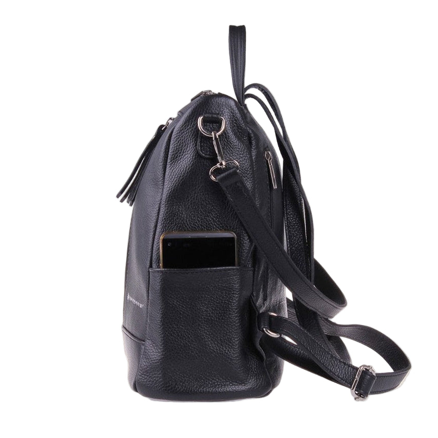 Clizia – Zaino Donna in Vera Pelle di Vitello Martellato