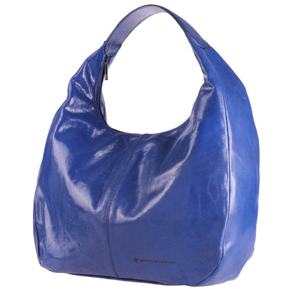 Frida blu morbida pelle lucida