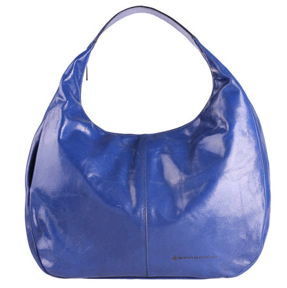 Frida blu morbida pelle lucida