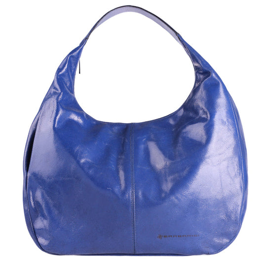 Frida blu morbida pelle lucida