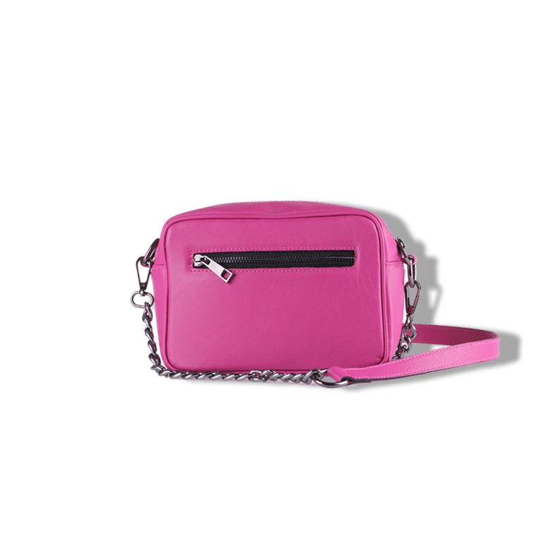 Michela fuxia borsa in pelle