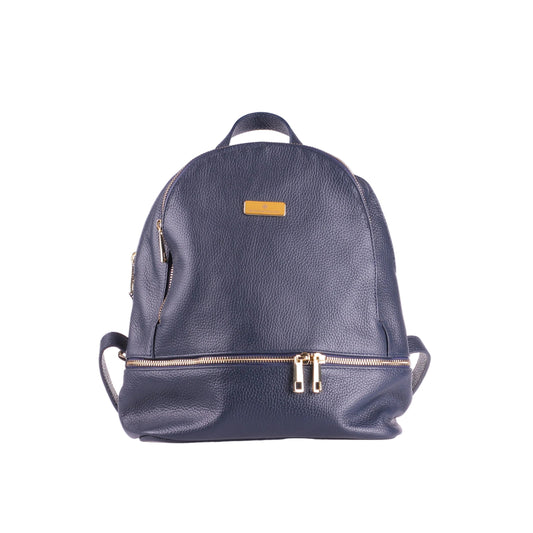 Marianna - Zaino in Pelle Artigianale Blu Made in Italy