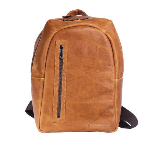 Fiore Vertical - Zaino in Cuoio Effetto Vintage