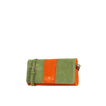 Pochette Barbara Bicolor da donna, variante marrone e fucsia