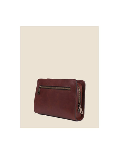 Bike Pochette Uomo in Vera Pelle Artigianale