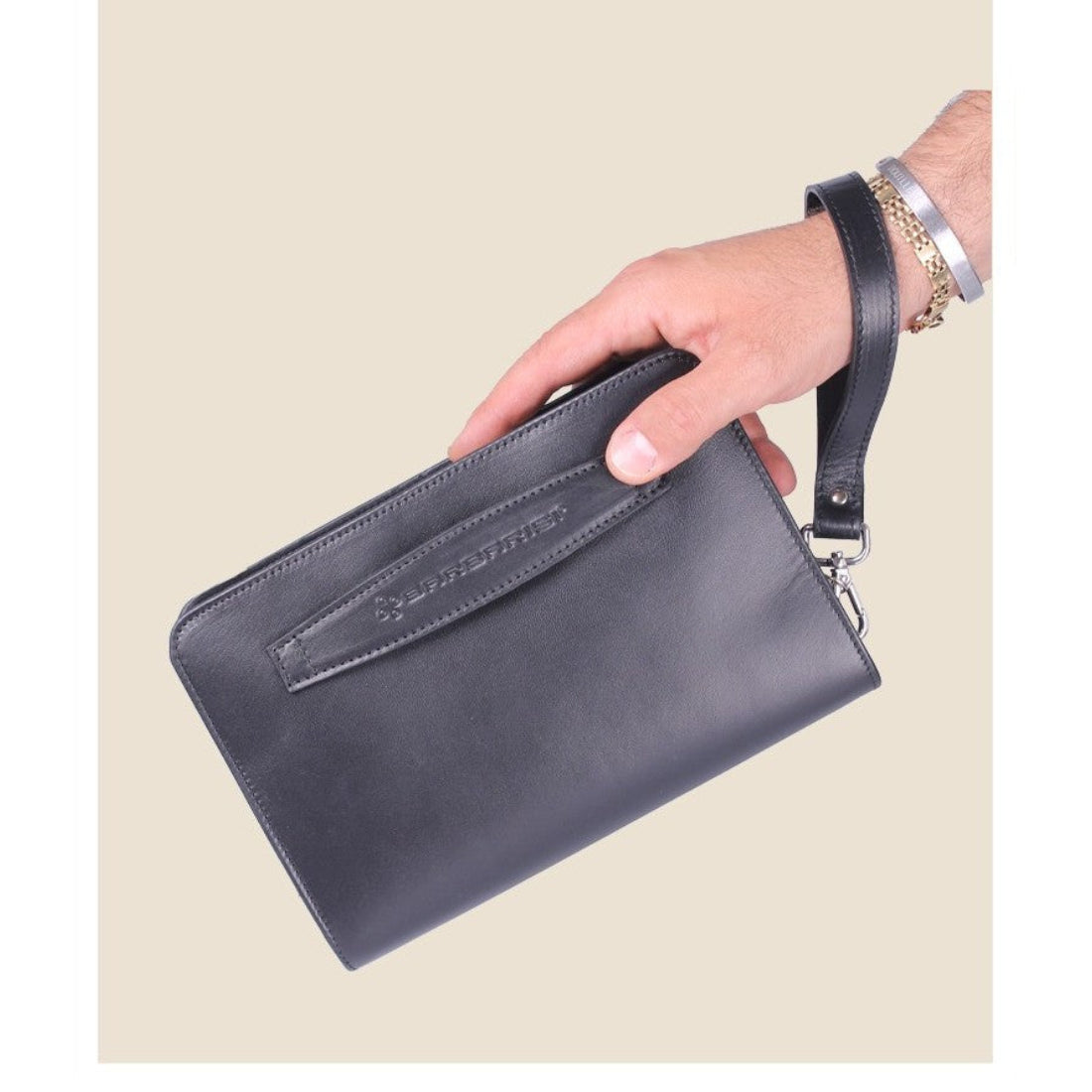Bike Pochette Uomo in Vera Pelle Artigianale