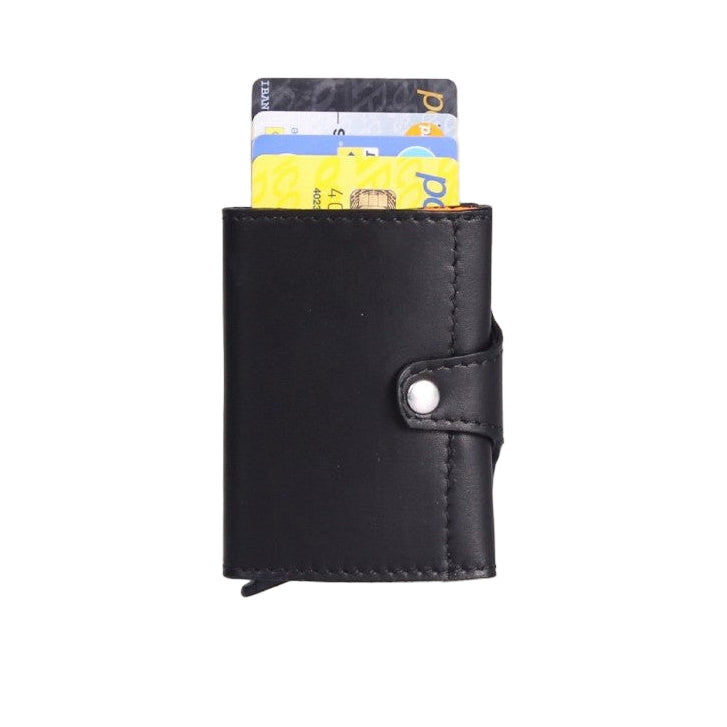 Portafoglio in Vera Pelle con Protezione RFID Anti-Clonazione