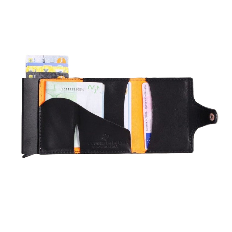 Portafoglio in Vera Pelle con Protezione RFID Anti-Clonazione