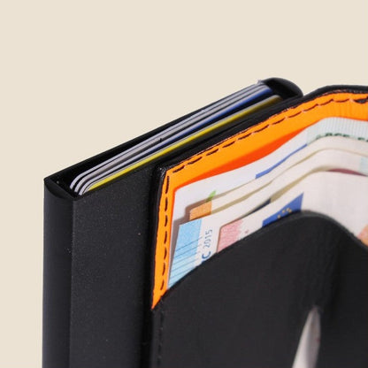 Portafoglio in Vera Pelle con Protezione RFID Anti-Clonazione