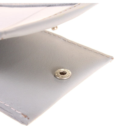 Porta badge in vera pelle doppia finestra