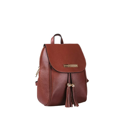Kona | Zainetto da donna in vera pelle con nappine