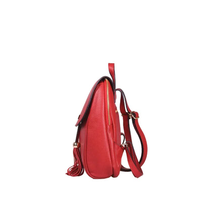 Kona | Zainetto da donna in vera pelle con nappine