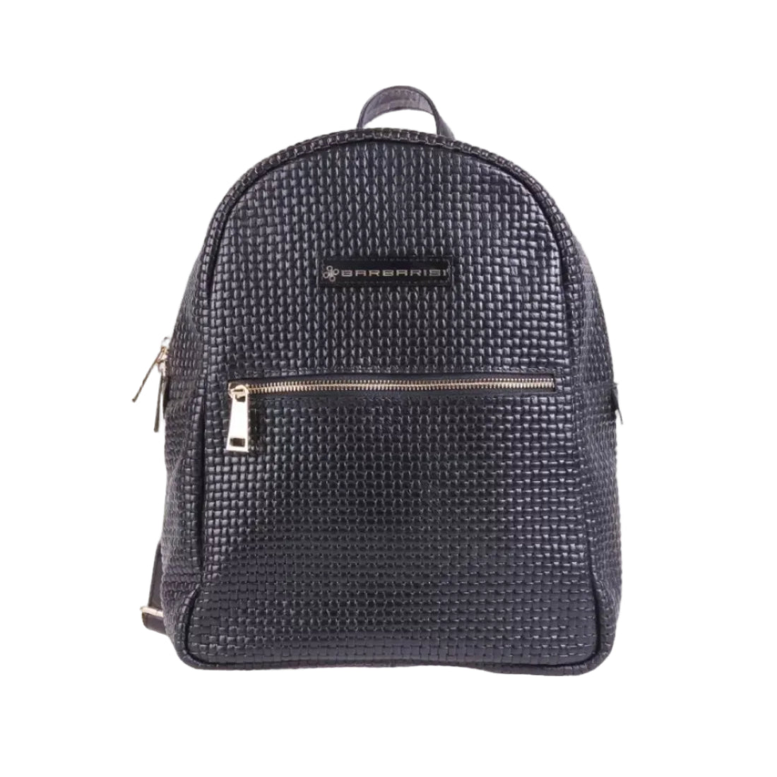 Zaino Donna Fiorella Intrecciato Nero