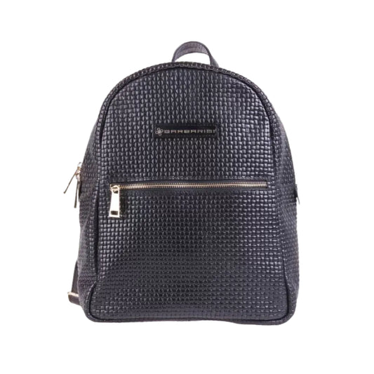 Zaino Donna Fiorella Intrecciato Nero